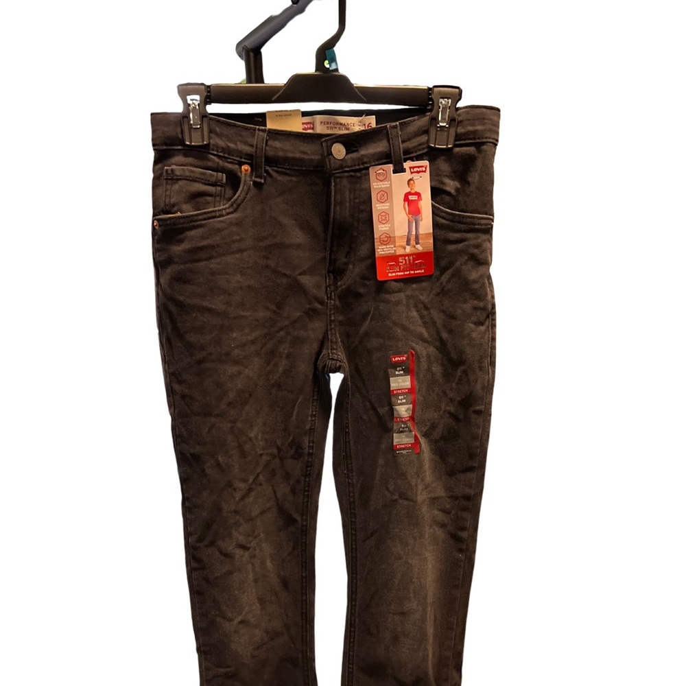 Levi Strauss & Co. 551 Boys Black Jeans – Size 16 Slim